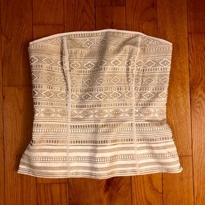 White House Black Market Sleeveless Corset Top